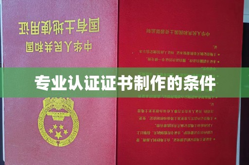 石门专业认证证书制作的条件
