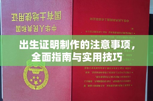 蒙自出生证明制作的注意事项，全面指南与实用技巧